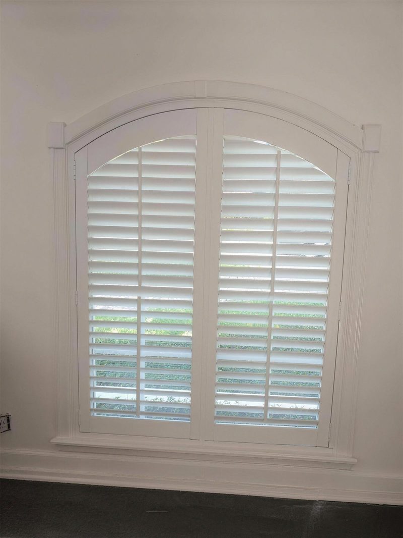 Custom arched shutter